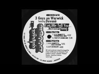 3 guys on warwick featuring devon - let me tell you something 1994